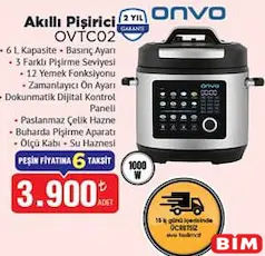 ONVO OVTC02 AKILLI PİŞİRİCİ fiyat ve kampanya bilgisi